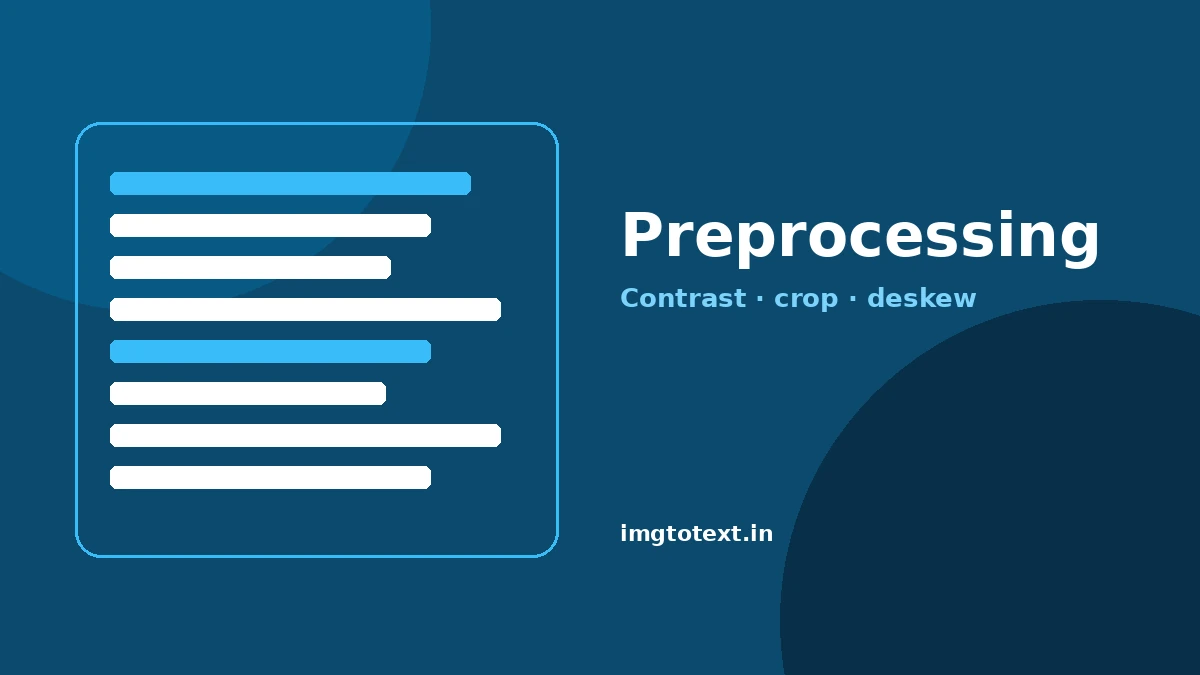 Illustration for article: Advanced OCR Techniques: Accuracy, Preprocessing & PDFs