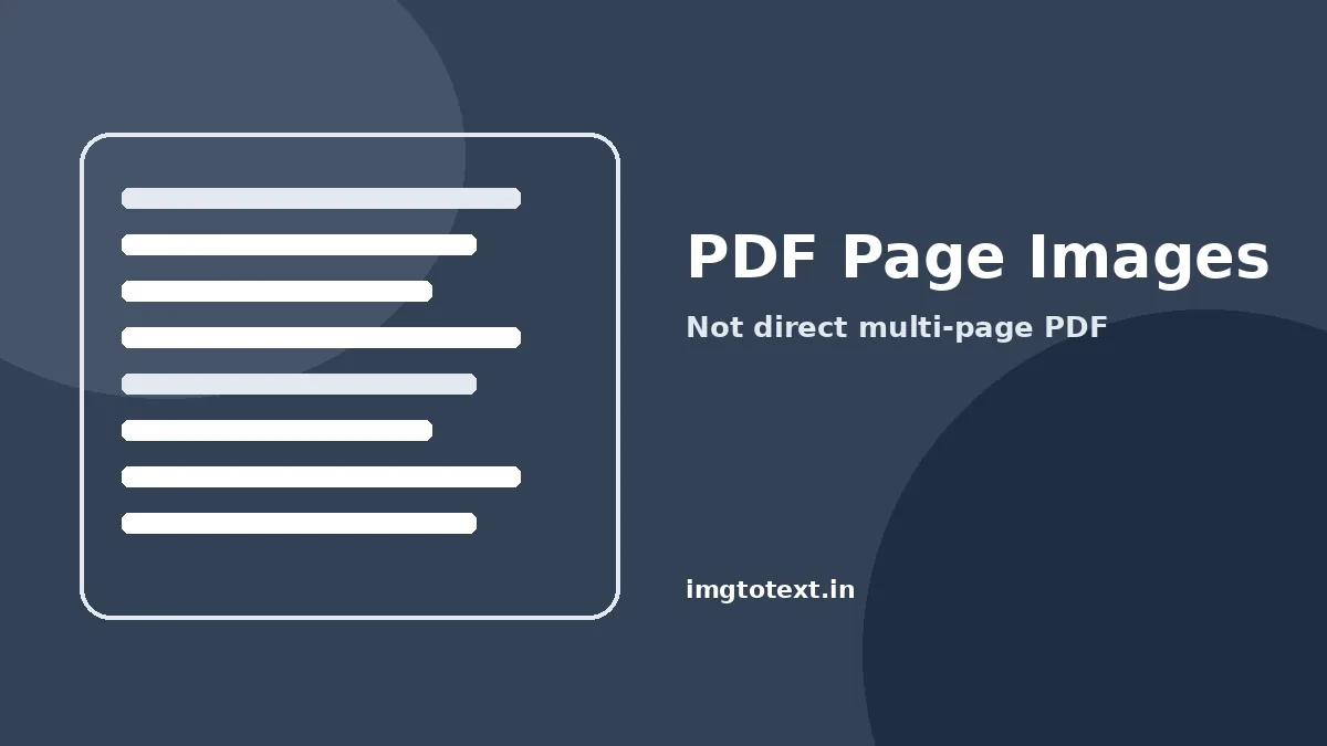Scanned paper page representing PDF OCR workflow via page images